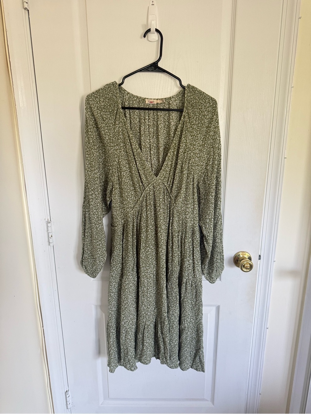 Faherty Sirene Green Floral Dress - Picture 5 of 9